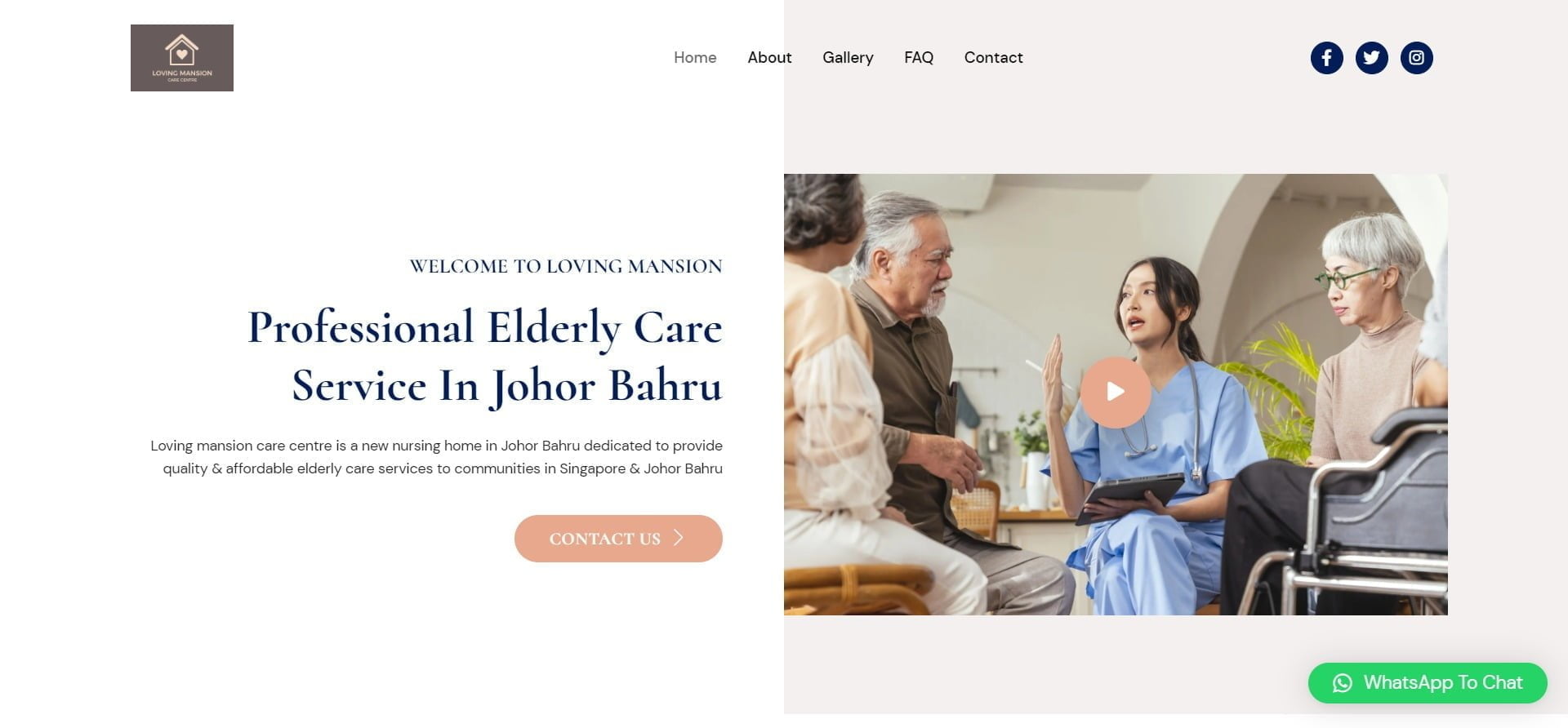 nursing home website, website design, development, wordpress, healthcare, malaysia, digital marketing