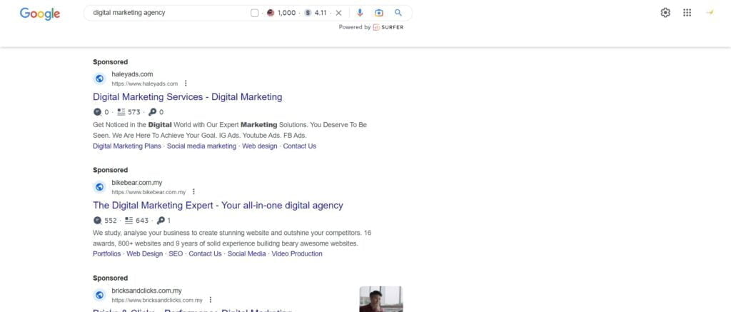google ads for digital marketing agency malaysia