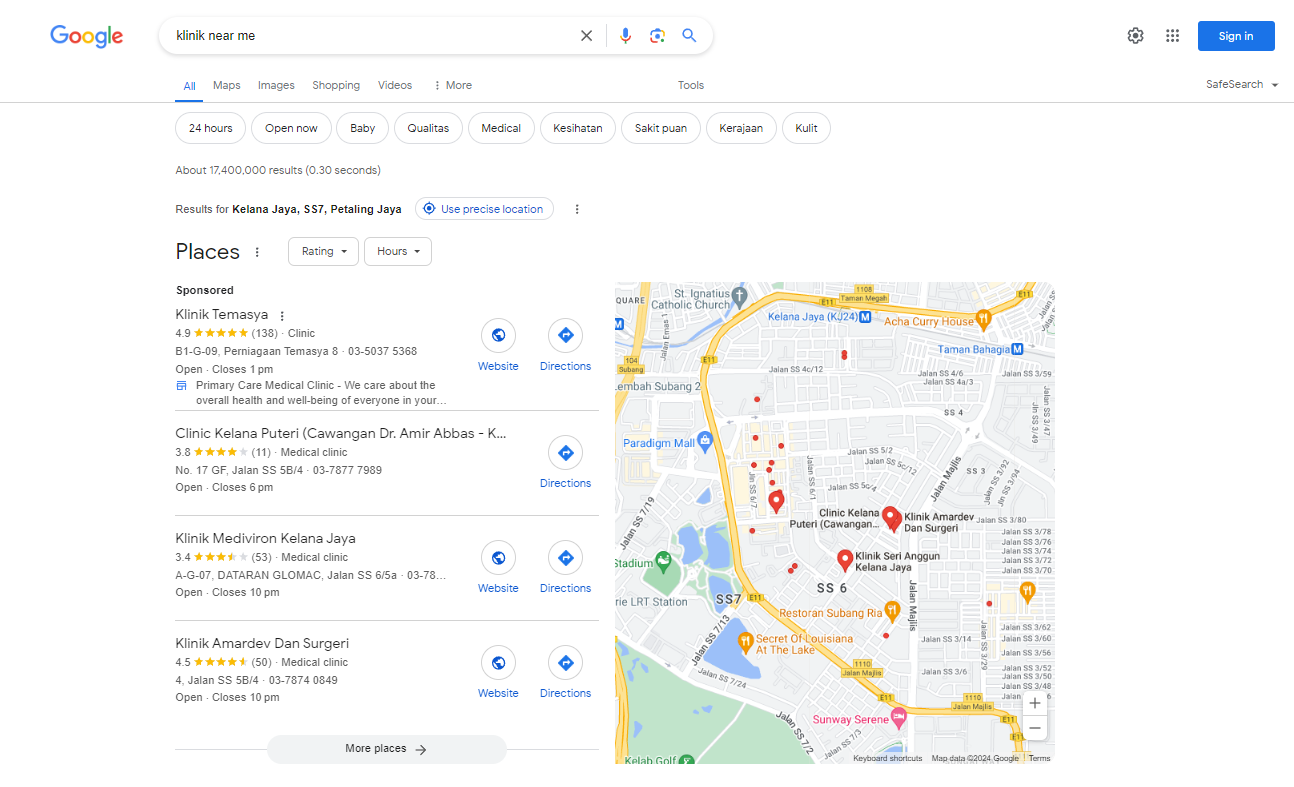Google 3-Pack Results Local SEO Malaysia