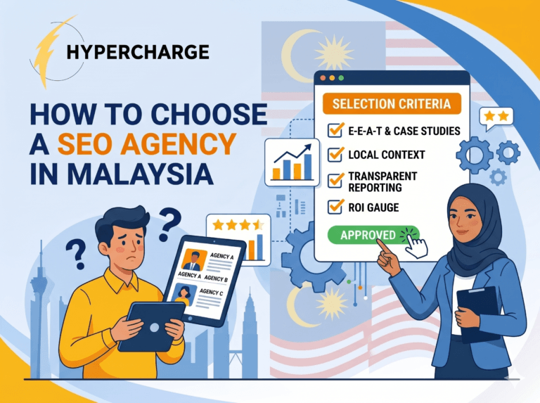 A group discussion with diverse professionals analyzing SEO agency options in Malaysia, highlighting collaboration